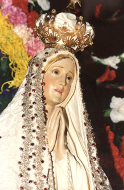 A statue of Our Lady of Fatima